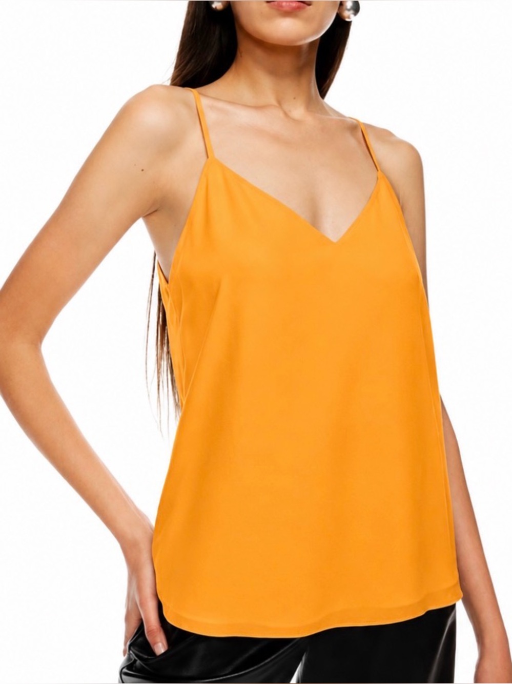 Babaton Everly Yellow-Orange Spaghetti Strap Camisole